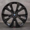 OEM BMW X7 Rims 23 inch G07 Styling 914 7916264 7916269 black glossy