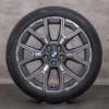 OEM BMW 1 Series 2 snow tire packages 18 inch F70 F74 Gran Goupe Rims Styling 974 5A45266 gray glossy turned NEW