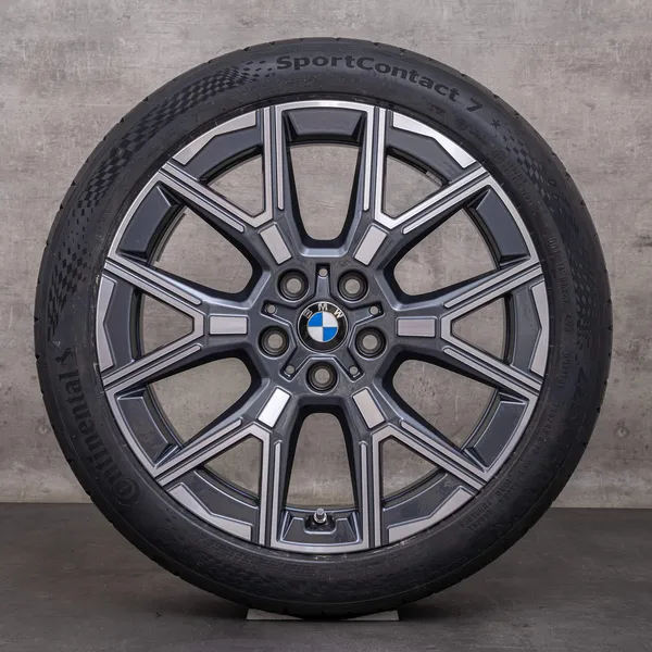 OEM BMW 1 Series 2 snow tire packages 18 inch F70 F74 Gran Goupe Rims Styling 974 5A45266 gray glossy turned NEW