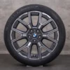 OEM BMW 1 Series 2 snow tire packages 18 inch F70 F74 Gran Goupe Rims Styling 974 5A45266 gray glossy turned NEW