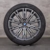 OEM BMW 2 Series 3 4 snow tire packages 18 inch G42 G20 G21 G22 G23 Rims Styling 790 M 8089890 orbit grey glossy turned