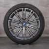 OEM BMW 2 Series 3 4 snow tire packages 18 inch G42 G20 G21 G22 G23 Rims Styling 790 M 8089890 orbit grey glossy turned
