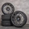 OEM BMW M2 M3 M4 Rims 19 20 inch G87 G80 G81 G82 G83 Summer wheels Styling 826 M 8093838 8093839 black glossy turned