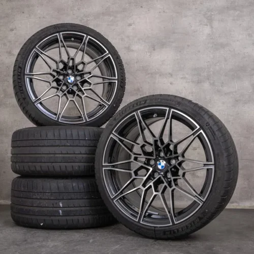OEM BMW M2 M3 M4 Rims 19 20 inch G87 G80 G81 G82 G83 Summer wheels Styling 826 M 8093838 8093839 black glossy turned