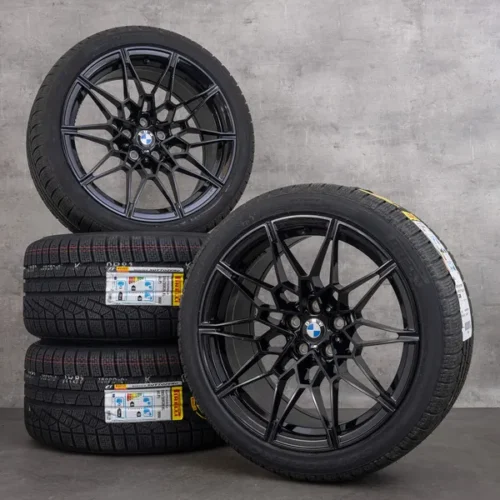OEM BMW M2 M3 M4 snow tire packages 19 20 inch G87 G80 G81 G82 G83 Rims Styling 826 M 8093838 8093839 black glossy