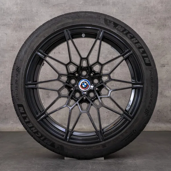 OEM BMW M2 M3 M4 snow tire packages 19 20 inch G87 G80 G81 G82 G83 Rims Styling 826 M 8093838 8093839 black glossy