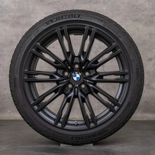 OEM BMW M2 M3 M4 snow tire packages 19 inch G87 G80 G82 G83 Rims Styling 829 M 8093844 8093845 jet black matt