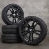 OEM BMW 2 Series 3 4 snow tire packages 18 inch G42 G20 G21 G22 G23 Rims Styling 790 M 8089890 orbit grey glossy turned