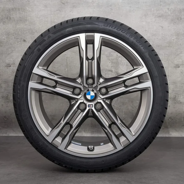 OEM BMW 1 Series 2 Rim 18 inch F40 F44 Gran Coupé summer wheels Styling 556 M 8053524 cerium gray polisched NEW