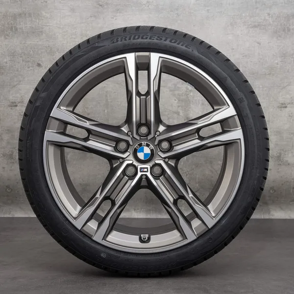 OEM BMW 1 Series 2 Rim 18 inch F40 F44 Gran Coupé summer wheels Styling 556 M 8053524 cerium gray polisched NEW