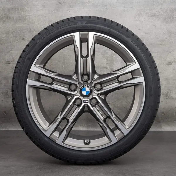 OEM BMW 1 Series 2 Rim 18 inch F40 F44 Gran Coupé summer wheels Styling 556 M 8053524 cerium gray polisched NEW
