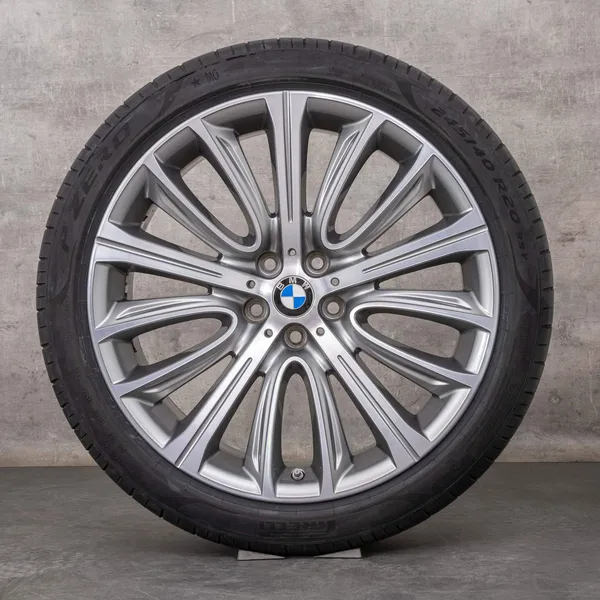 OEM BMW 7 Series 6 winter wheels 20 inch G11 G12 G32 Rims Styling 628 6863110 6863111 ferric grey polisched