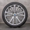 OEM BMW 7 Series 6 winter wheels 20 inch G11 G12 G32 Rims Styling 628 6863110 6863111 ferric grey polisched