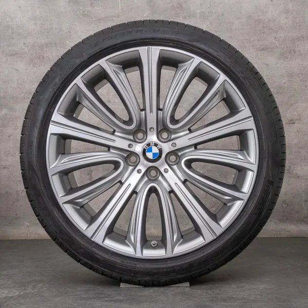 OEM BMW 7 Series 6 winter wheels 20 inch G11 G12 G32 Rims Styling 628 6863110 6863111 ferric grey polisched