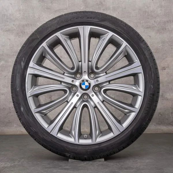 OEM BMW 7 Series 6 winter wheels 20 inch G11 G12 G32 Rims Styling 628 6863110 6863111 ferric grey polisched