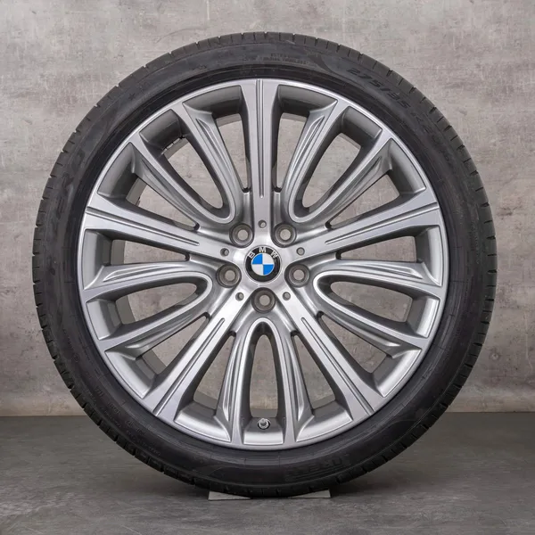 OEM BMW 7 Series 6 winter wheels 20 inch G11 G12 G32 Rims Styling 628 6863110 6863111 ferric grey polisched