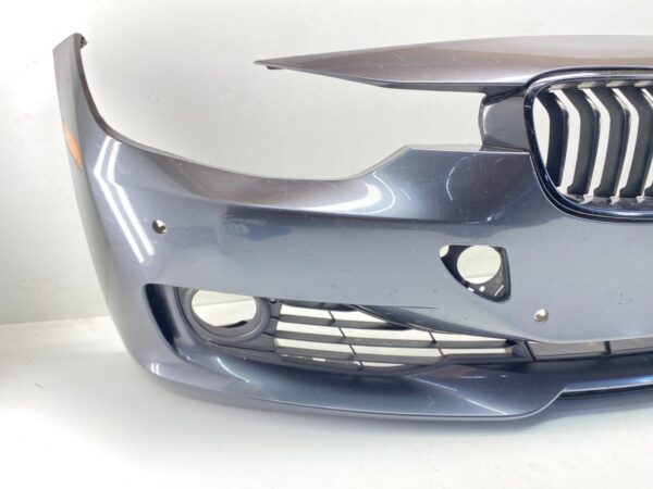 IMG_5129 12-19 BMW F30 3 Series Front Bumper Cover Complete Assembly Mineral Gray OEM
