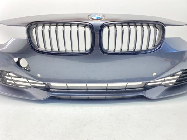 IMG_5131 12-19 BMW F30 3 Series Front Bumper Cover Complete Assembly Mineral Gray OEM
