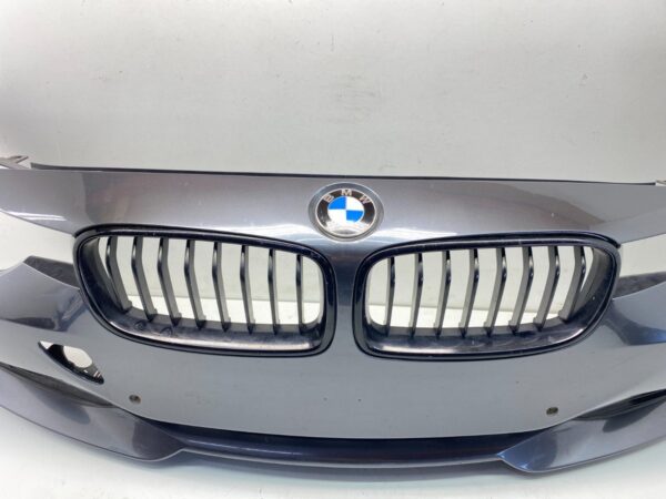 IMG_5132 12-19 BMW F30 3 Series Front Bumper Cover Complete Assembly Mineral Gray OEM