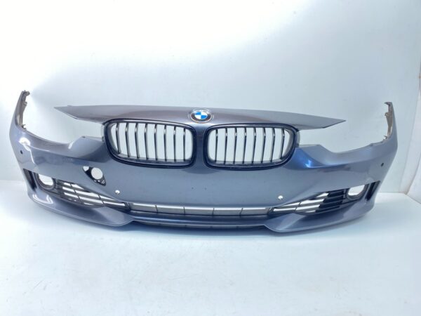 IMG_5139 12-19 BMW F30 3 Series Front Bumper Cover Complete Assembly Mineral Gray OEM