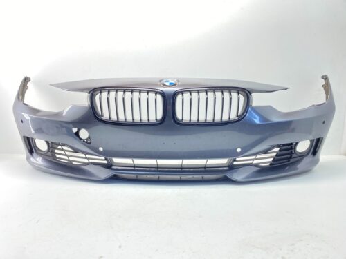 IMG_5140 12-19 BMW F30 3 Series Front Bumper Cover Complete Assembly Mineral Gray OEM