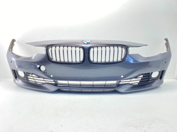 IMG_5140 12-19 BMW F30 3 Series Front Bumper Cover Complete Assembly Mineral Gray OEM