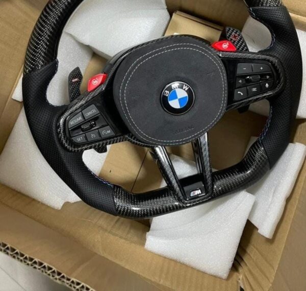 Carbon fiber Steering wheel for BMW 5 Series G30 Complete steering with Heating