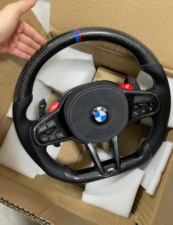 Carbon fiber Steering wheel for BMW 5 Series G30 Complete steering with Heating