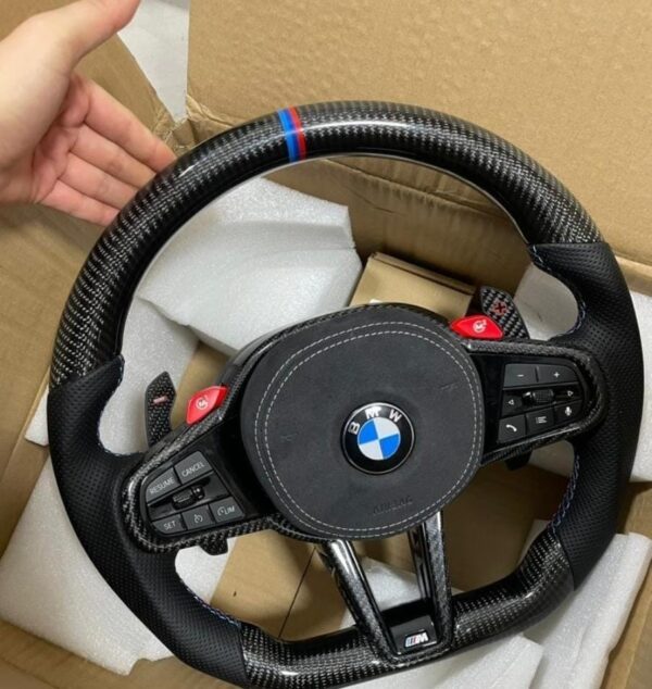 Carbon fiber Steering wheel for BMW 5 Series G30 Complete steering with Heating