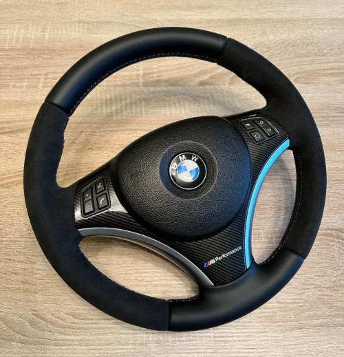 BMW E93 E90 M PERFORMANCE ALCANTARA CARBON STEERING WHEEL E87 E82 E81 E92 335