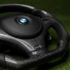 s-l960 (1) BMW M REAL CARBON FIBER STEERING WHEEL FOR BMW E90 E91 E92 E93 M3 E82 E81 E88