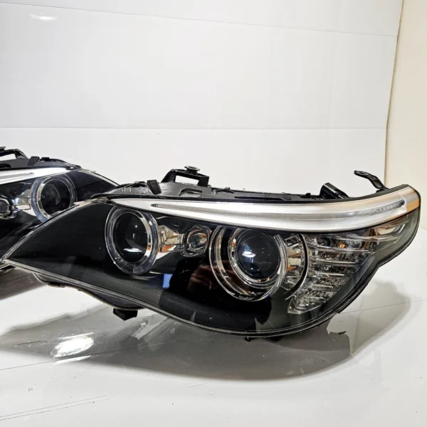 BMW E60/E61 5 Series Bi-Xenon LCI 07-10 Headlights Pair - Refurbished