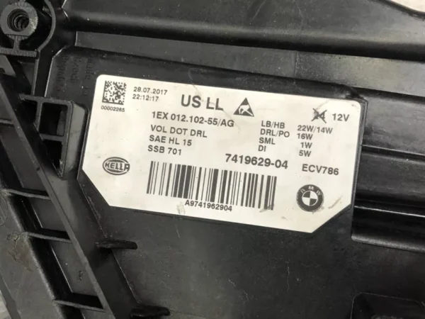 BMW F30 330i 3 Series 340i F31 FULL LED LEFT Headlight 2015-2018 7419629-04