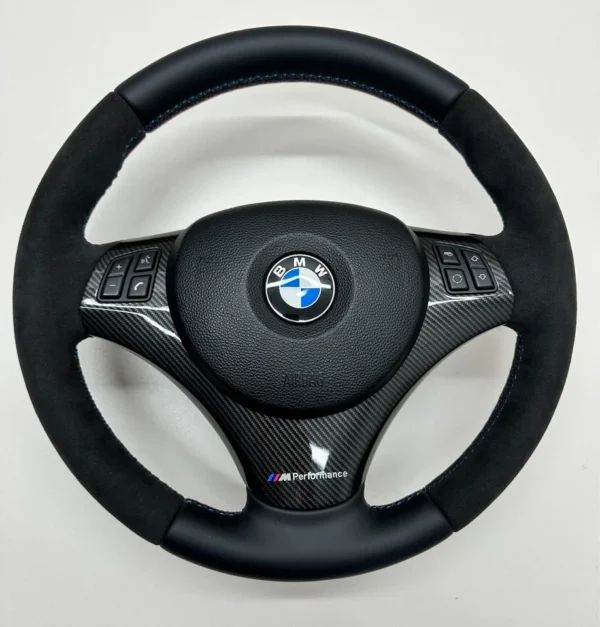 s-l960 BMW E92 E90 PERFORMANCE ALCANTARA STEERING WHEEL FOR 3 SERIES E93 E88 E82