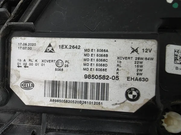 s-l960 (15) BMW 5 Series G30 G31 F90 LCI Adaptive LED Headlight RIGHT OEM GENUINE 9850582