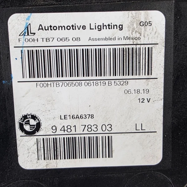 BMW X5 G05 X6 G06 LED Headlight LEFT OEM GENUINE 9481783