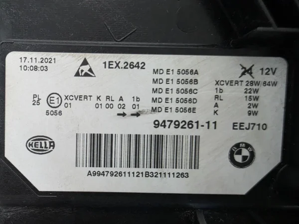 s-l960 (22) BMW 5 Series G30 G31 F90 LCI Adaptive LED Headlight PAIR OEM 9479261 9479262