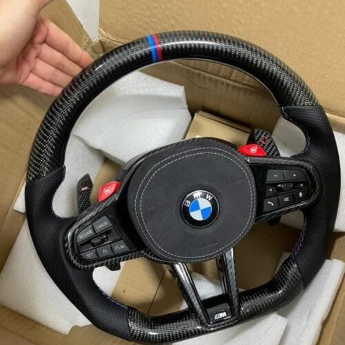 Carbon fiber Steering wheel for BMW 5 Series G30 Complete steering with Heating