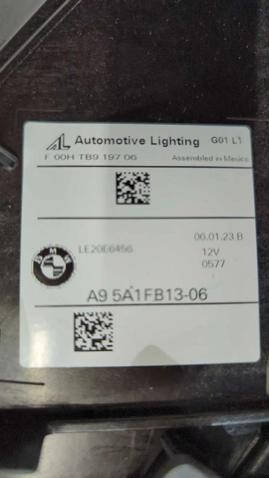 New OEM genuine BMW Xenon Headlight 2022-2024 X3 X4 X3M X4M Black 63115A1FB13 LH