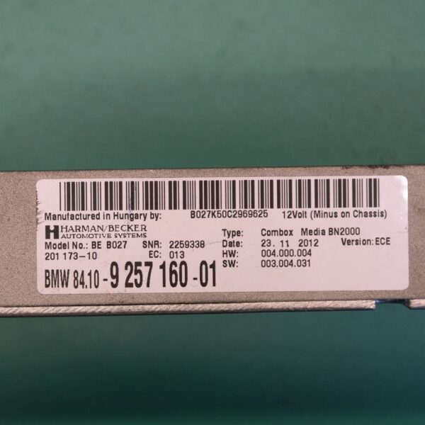 SAMSUNG CSC STEREO/HEAD UNIT E87 # Bluetooth Module # (160) *84-20* 9.257.160