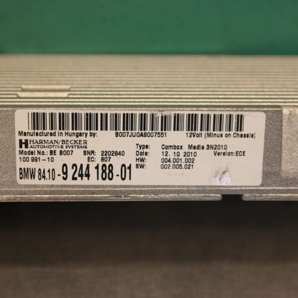 STEREO/HEAD UNIT F10 # Bluetooth Module # COMBOX MEDIA (150) *84-10* 9.244.188