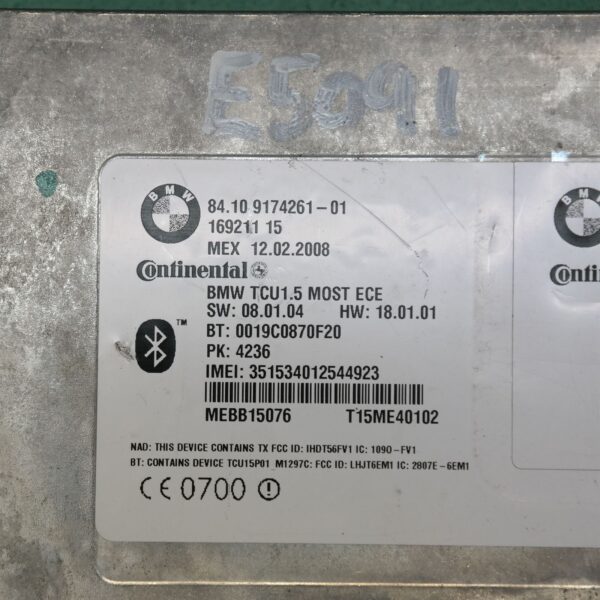 STEREO/HEAD UNIT E60 # Bluetooth Module # P/N 9.174.261