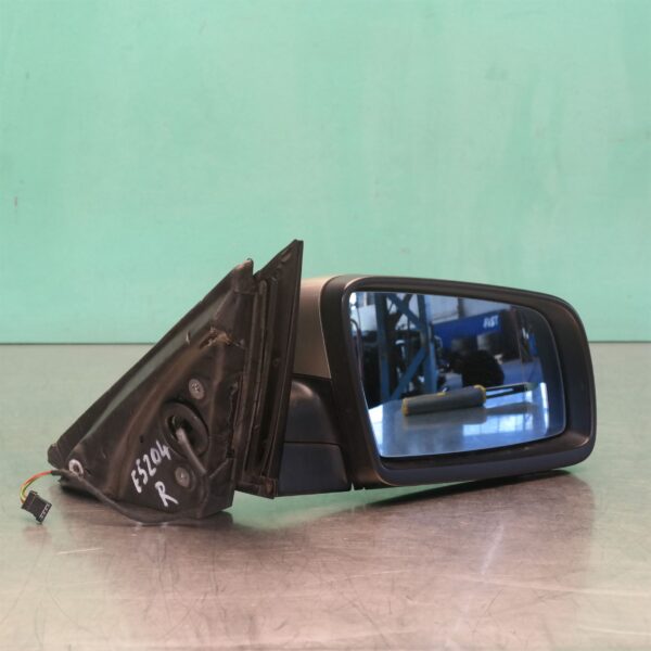 RIGHT DOOR MIRROR E60 UPDATE 1 PLUG (3 WIRE) NON ELEC FOLDING, WITH MATTE BASE 03/07-08/09