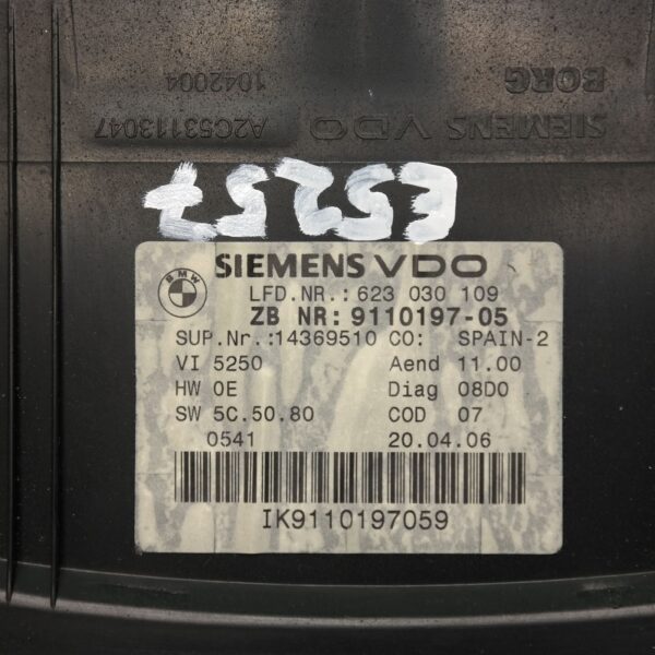 SAMSUNG CSC INSTRUMENT CLUSTER INSTRUMENT CLUSTER, E90/E91/E92/E93, PETROL, 2.0, 03/05-09/13