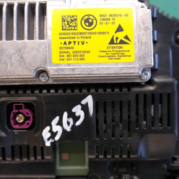 INSTRUMENT CLUSTER INSTRUMENT CLUSTER, STANDARD/M SPORT TYPE, G05, 08/18