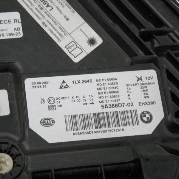 SAMSUNG CSC LEFT HEADLAMP G30, SEDAN, LED, NON SHADOW LINE, W/ HIGH BRIGHTNESS LIGHT TYPE, 07/20-05/23