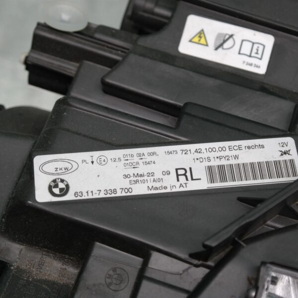 RIGHT HEADLAMP F30/F31, SEDAN/WAGON, XENON, NON ADAPTIVE TYPE, 11/11-12/15