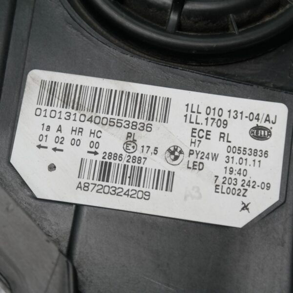 RIGHT HEADLAMP F07, HATCH, HALOGEN, 02/10-07/13