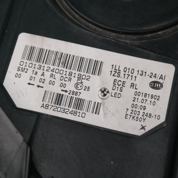 SAMSUNG CSC RIGHT HEADLAMP F10/F11, SEDAN/WAGON, XENON, NON ADAPTIVE TYPE, 05/10-07/13