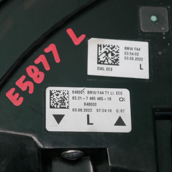 LEFT TAILLIGHT F44, SEDAN, IN BODY, LED TYPE, 09/19-